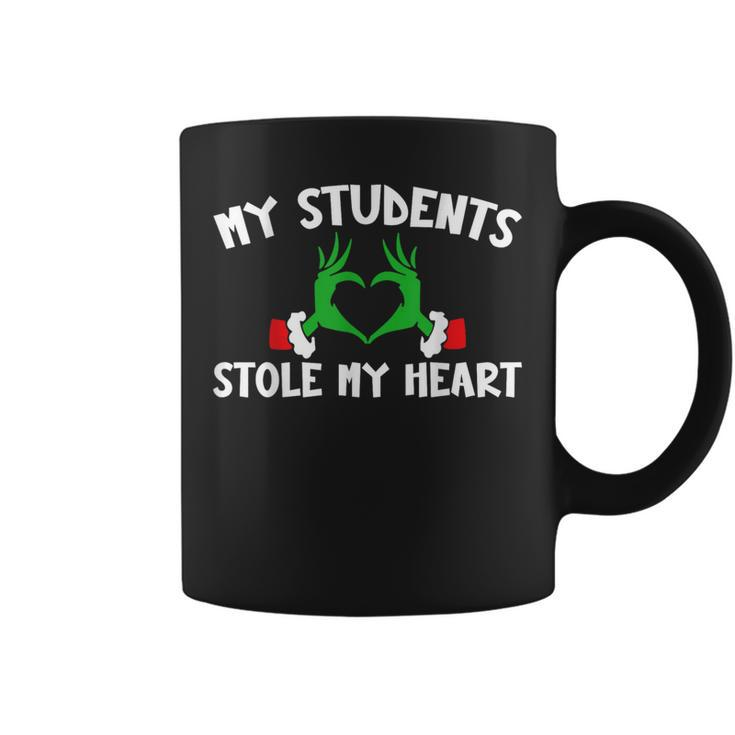 One Merry Teacher Christmas My Students Stole My Heart Coffee Mug