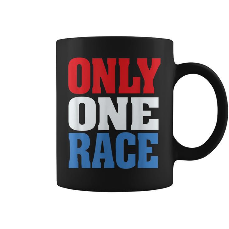 Only One Race Human Peace Rise Love Above Hate Coffee Mug