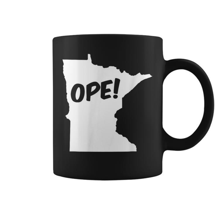 Ope Minnesota State Outline Silhouette Wholesome Coffee Mug