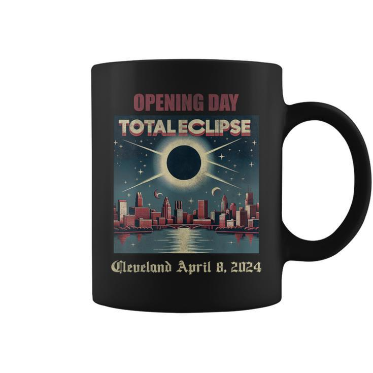 Opening Day Total Eclipse Cleveland April 8 2024 Coffee Mug