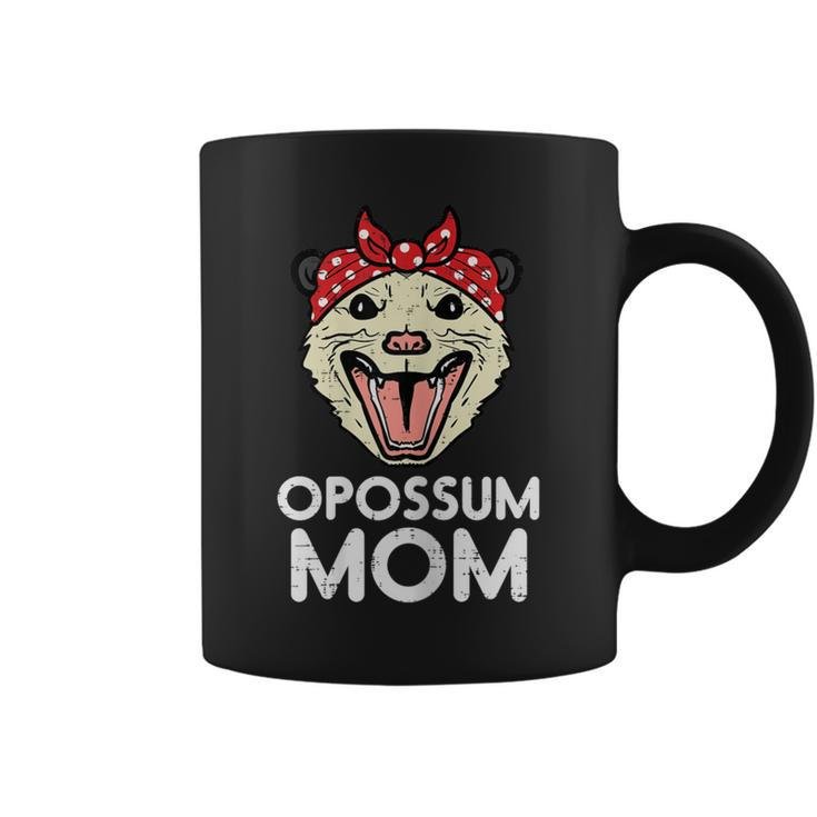Opossum Mom Bandana Possum Family Mama Mommy Women Coffee Mug