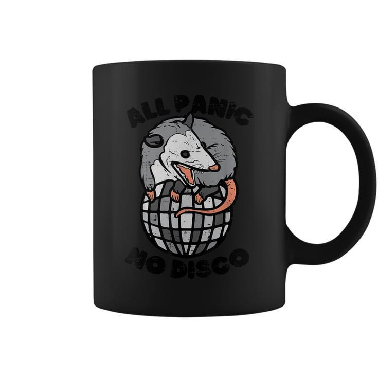 Opossum All Panic No Disco Possum Scream Kid Coffee Mug