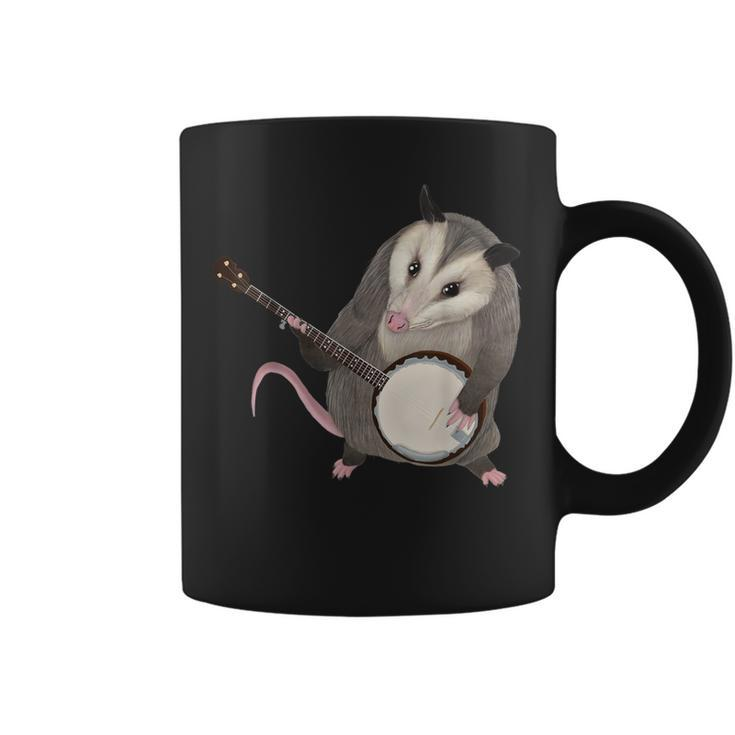 Opossum Playing The Banjo Possum Coffee Mug