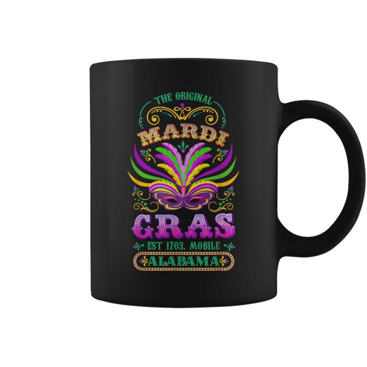 The Original Mardi Gras Mobile Alabama 1703 Coffee Mug