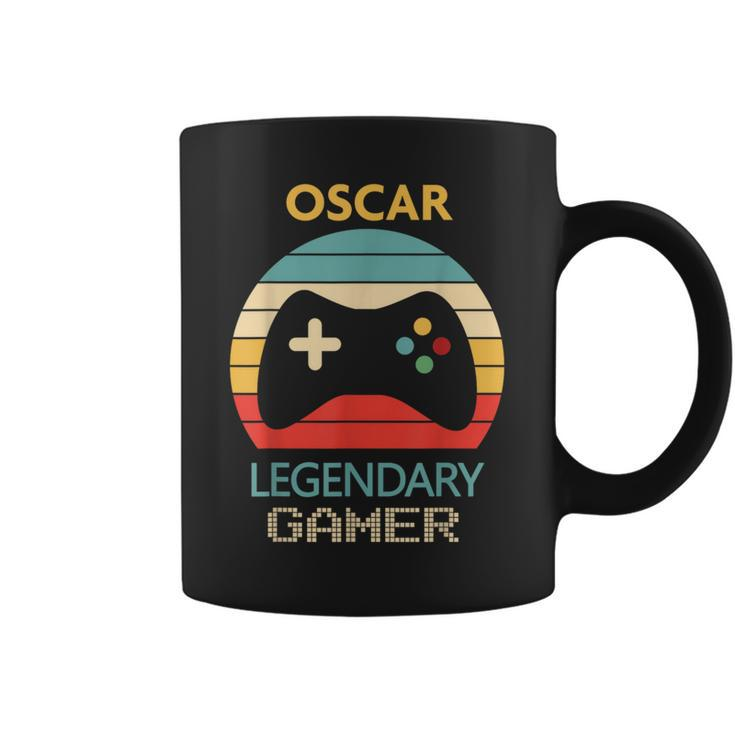 Oscar Name Personalised Legendary Gamer Coffee Mug