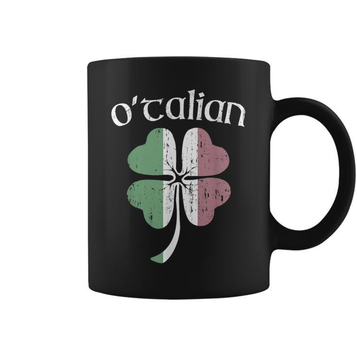 O'talian Half Irish Italian Flag Heritage St Patrick's Day Coffee Mug