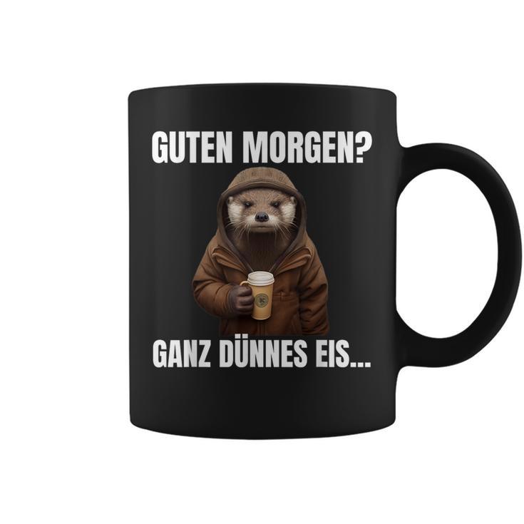 Otter Guten Morgen Ganz Dünnes Eis Kaffee Guten Morgen Tassen