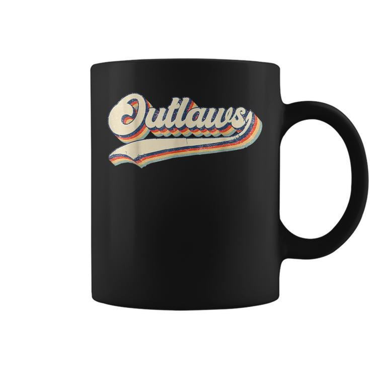 Outlaws Sports Name Vintage Retro For Boys Girls Coffee Mug