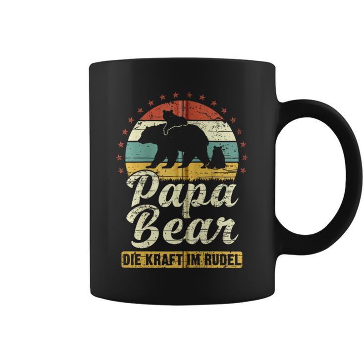 Papa Bear 2 Bären-Welpen Papa 2 Kinderatertag Bär Kapuzenjacke Tassen