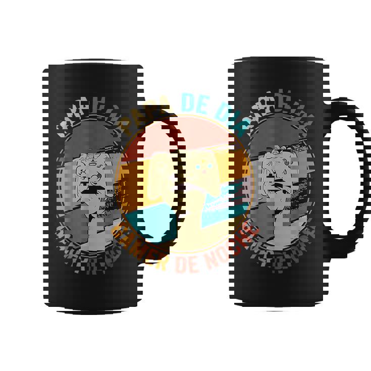 Papa De Dia Gamer De Noche Para Padre Día Del Padre Taza de café