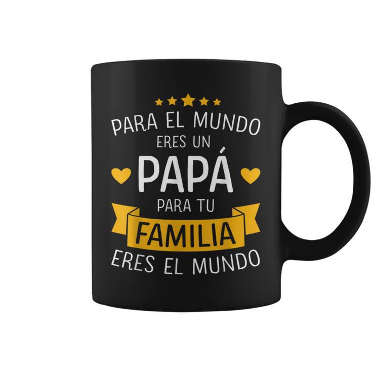 Papá El Mundo Para Familia Por Día Del Padre Y Cumpleanos Coffee Mug
