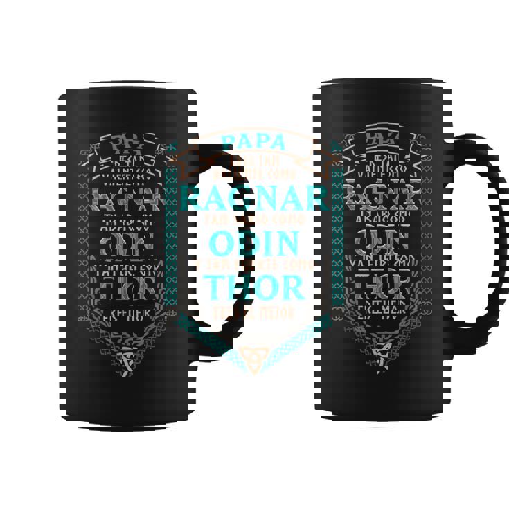 Papá Eres Tanaliente Como Ragnar Eres El Mejorikingos Taza de café