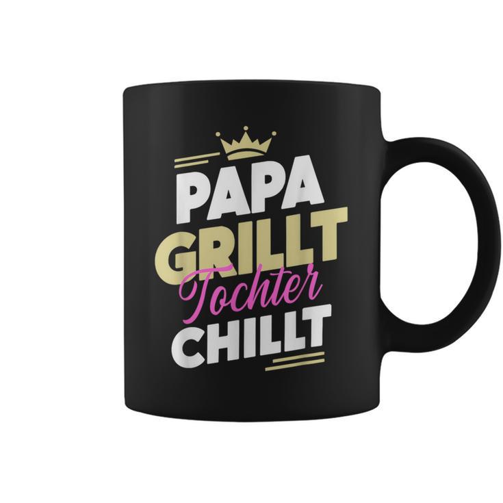 Papa Grillt Tochter Chilltatertag Outdoor Grillen Fan Tassen