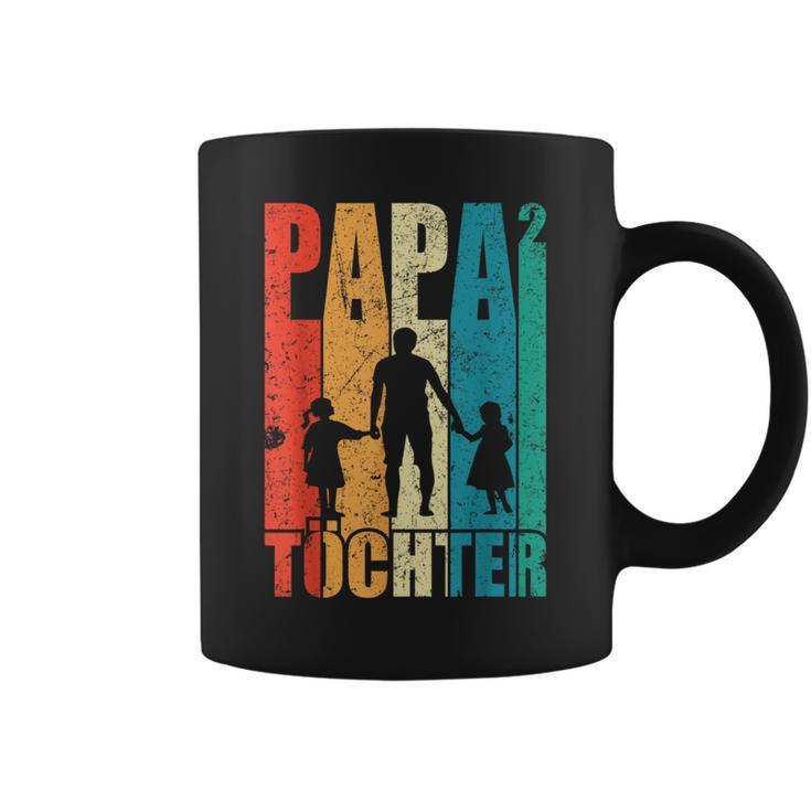 Papa Hoch 2 Dad Hoch 2 Töchter Zweifach Papa Father's Day S Tassen