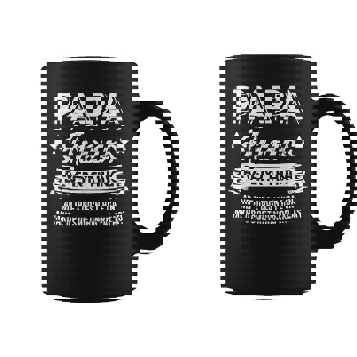 Papa Knows Everything For Grandpa Fathers Day Birthday Coffee Mug