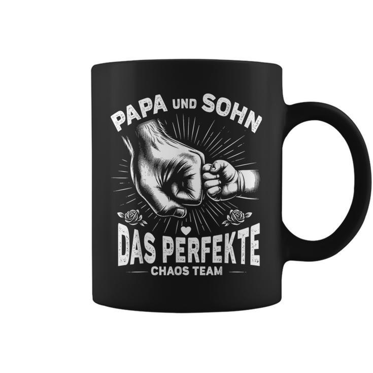 Papa Und Sohn Das Perfekte Chaos Team Father's Birthday Tassen