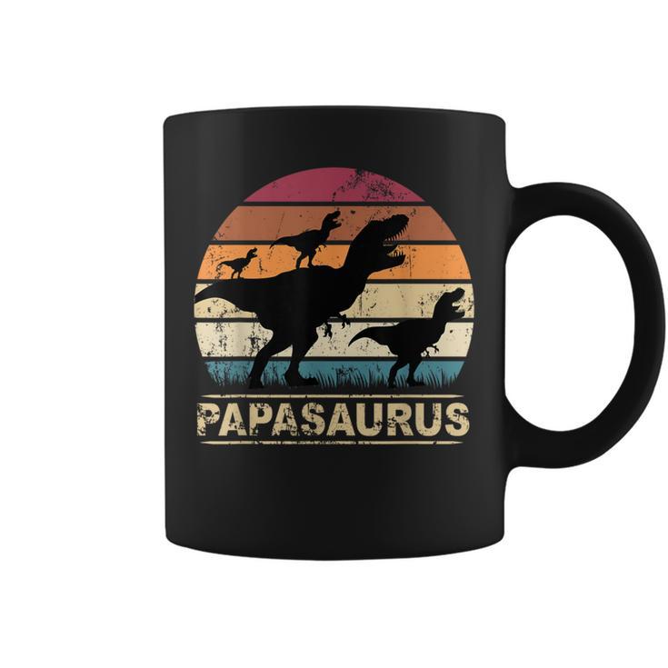 Papasaurus Dinosaur With Papaon Drei Kinder Dino Triplets Tassen