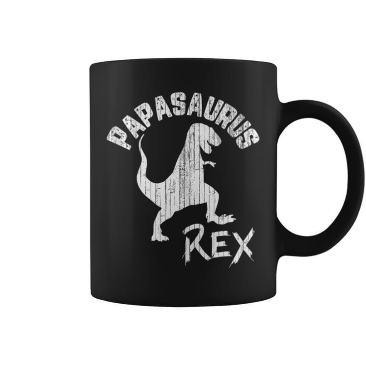 Papasaurus Rex Papa Dinosaurier Lustigesatertagsgeschenk Tassen