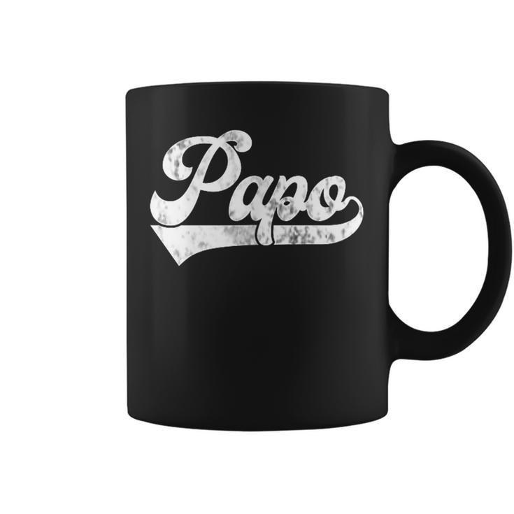 Papo Vintage Retro Father's Day For Papa Grandpa Coffee Mug