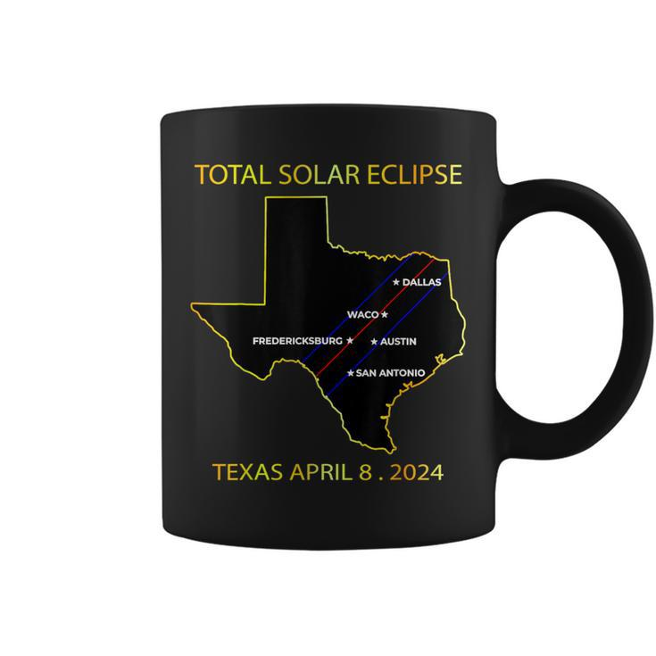 Path Of Solar Eclipse 2024 Interactive Map Texas Eclipse Coffee Mug