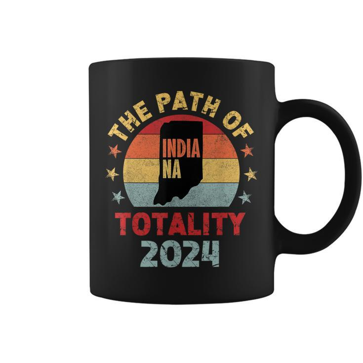 The Path Of Totality Indiana Solar Eclipse 2024 In Indiana Coffee Mug
