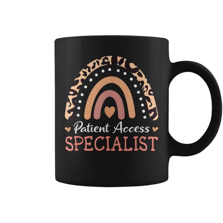 Patient Access Specialist Leopard Rainbow Appreciation Coffee Mug