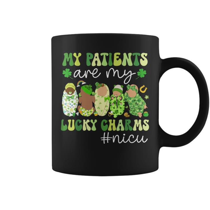 My Patients Are My Lucky Charms Nicu St Patrick's Day Coffee Mug