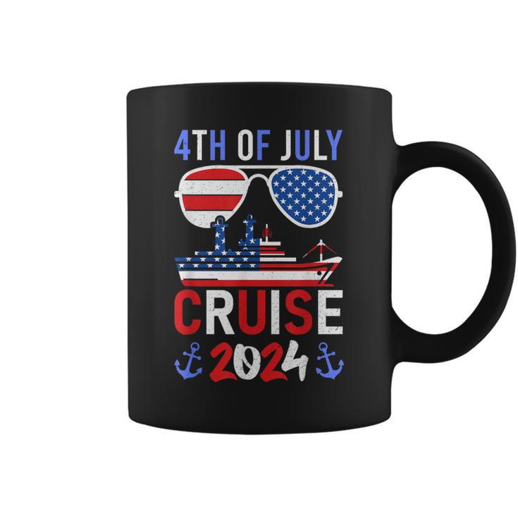 Patriotic 4Th Of July Cruise 2024 Family Squad Matching Coffee Mug