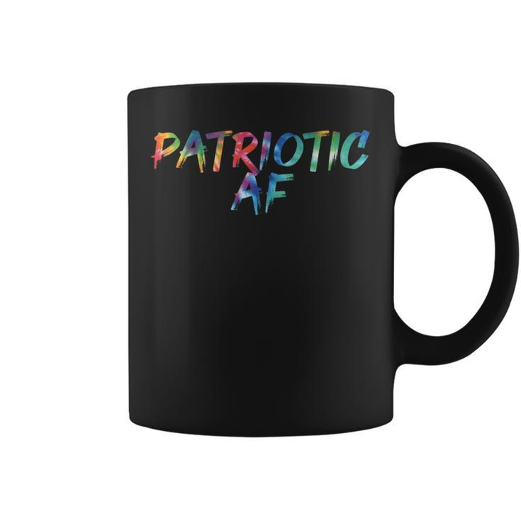 Patriotic Af Tie Dye Awesome Vintage Inspired Streetwear Coffee Mug