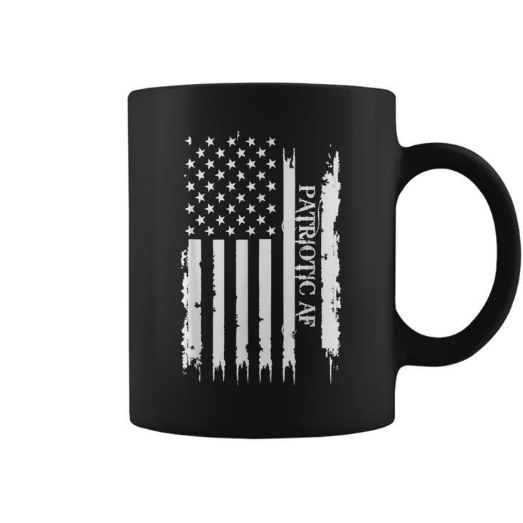 Patriotic Af United States Distressed W Us Flag Coffee Mug