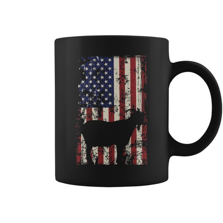 Patriotic Goat 4Th Of July American Flag Coffee Mug
