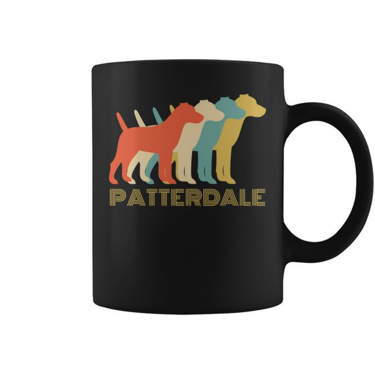Patterdale Terrier Dog Breed Vintage Look Silhouette Coffee Mug