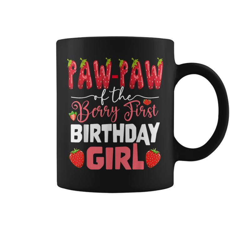 Paw Paw Of The Berry First Bday Of Girl Strawberry Grandpa Coffee Mug