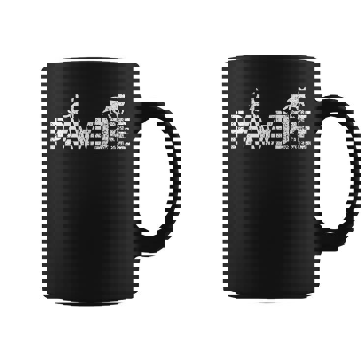 Pawdre Cat Dad Papa Fur Fathers Day Cats Pet Cool Daddy Mens Coffee Mug