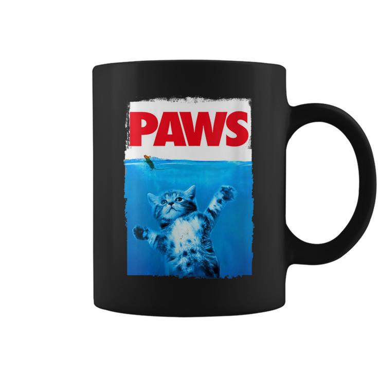 Paws Cat And Mouse Top Cute Cat Lover Parody Top Coffee Mug