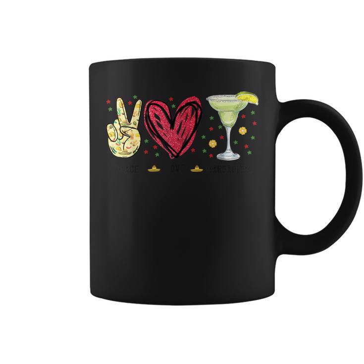 Peace Love Margarita Cinco De Mayo Drinking Party Coffee Mug