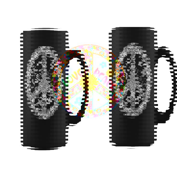 Peace Sign Love T 60S 70S Tie Die Hippie Costume Coffee Mug