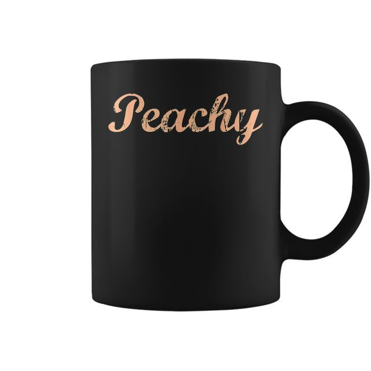 Peachy Vintage Weathered Retro 70'S Classic Peach Coffee Mug