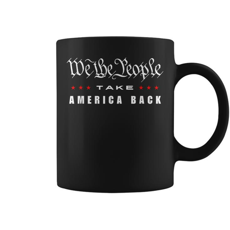 We The People Take America Back 2024 Trump Usa Patriotic Coffee Mug