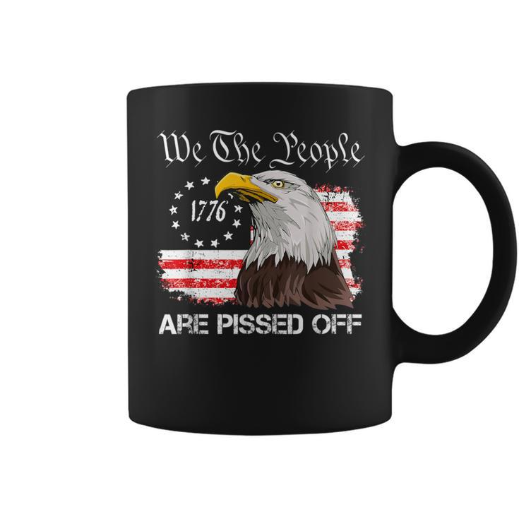 We The People Are Pissed Off Vintage Us American Flag Eagle Coffee Mug
