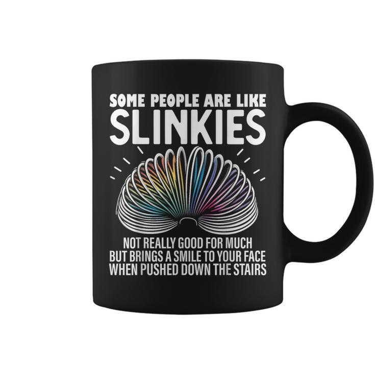 Some People Are Like Slinkies Sarcastic Graphic Coffee Mug