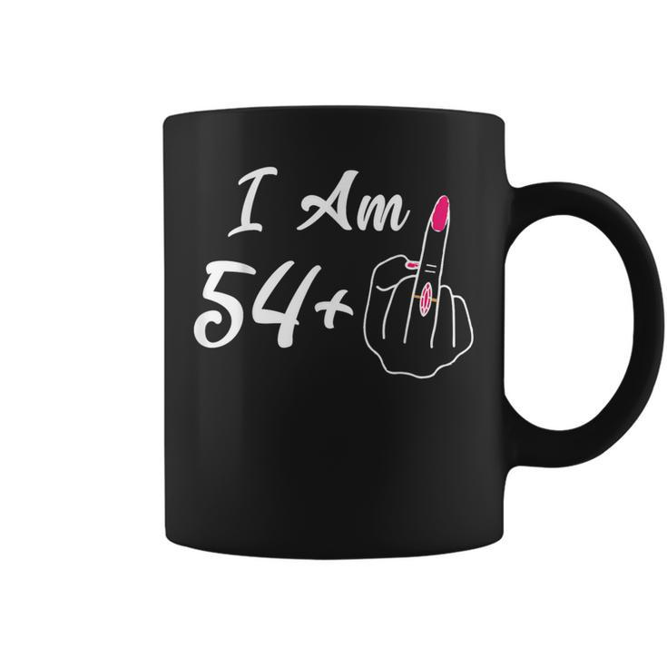 Personalized I Am 54 Plus 1 Middle Finger 55Th Women Coffee Mug