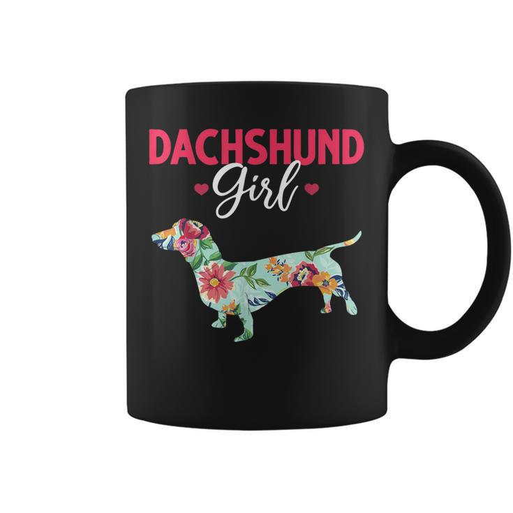 Pet Animal Wiener Sausage Dog Girls Vintage Dachshund Coffee Mug