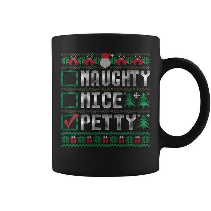 Petty Family Name Xmas Naughty Nice Petty Christmas List Coffee Mug