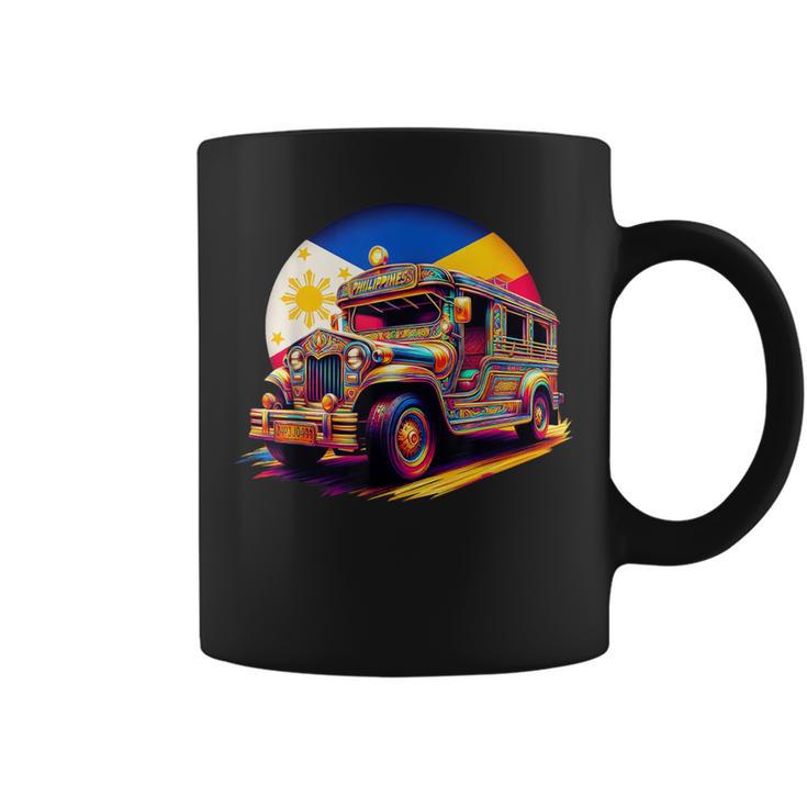 Philippines Flag Proud Filipino Souvenir Philippines Jeepney Coffee Mug