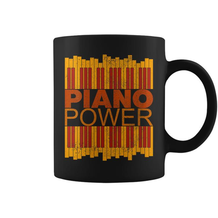 Piano Power With Key Of Piano With Vintage Colors Coffee Mug
