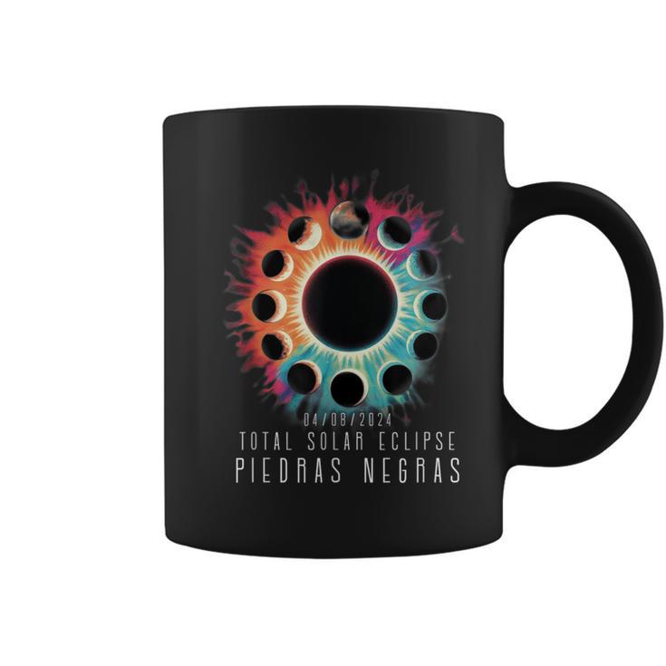 Piedras Negras Eclipse Tie Dye Vintage Inspired 2024 Coffee Mug