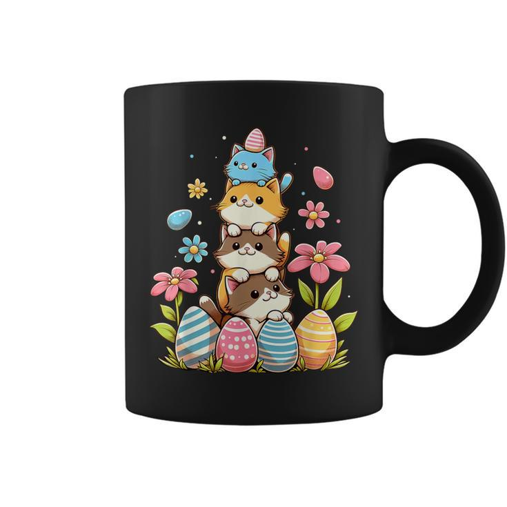 Pile Of Kitty Cats Easter Day Cute Cat Lover Cat Owner Coffee Mug