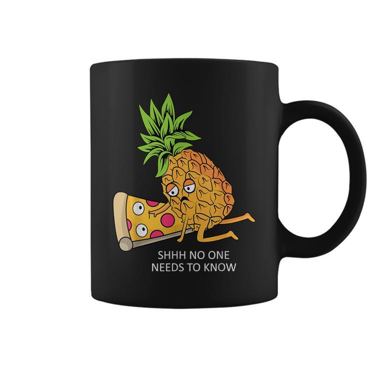 Pineapple Belongs On Pizza Lover Food Pun Coffee Mug