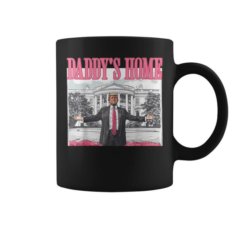 Pink Daddys Home Trump 2024 Coffee Mug